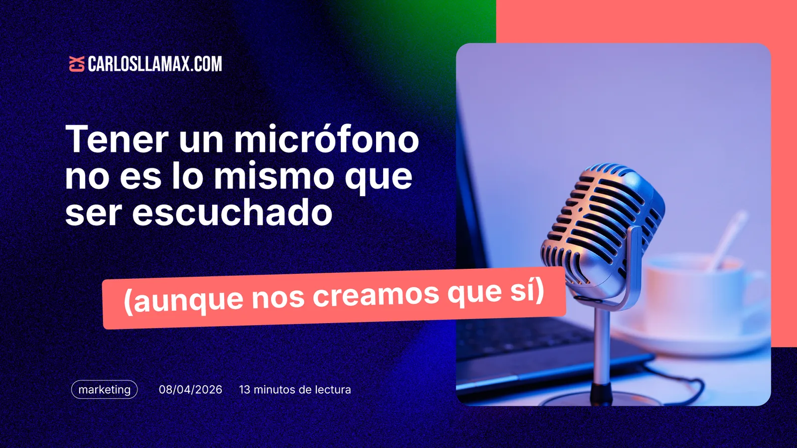 Imagen del artículo: Tener un micrófono no es lo mismo que ser escuchado - La ilusión de democratización digital: una conversación con